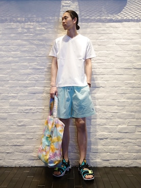「MASTER&Co（マスターアンドコー）のアイテム」を使った、uchidaさん（メンズ・172cm）の夏コーディネート
