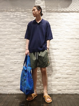 「MASTER&Co（マスターアンドコー）のアイテム」を使った、uchidaさん（メンズ・172cm）の夏コーディネート