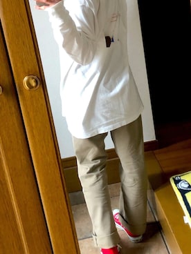 「赤い靴」｜Kyoka さん（レディース・158cm）の秋コーディネート