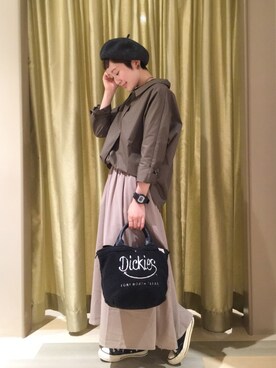 「rps（アールピーエス）のアイテム（帽子）」を使った、モエさん（レディース・158cm）の秋コーディネート