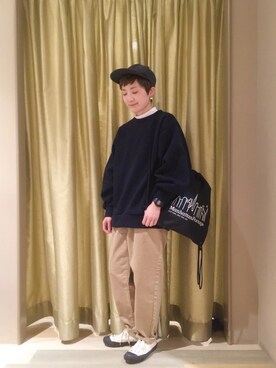 「N.HOOLYWOOD（N.ハリウッド）のアイテム（アナログ腕時計）」を使った、モエさん（レディース・158cm）の秋コーディネート