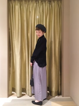 「rps（アールピーエス）のアイテム（帽子）」を使った、モエさん（レディース・158cm）の秋コーディネート