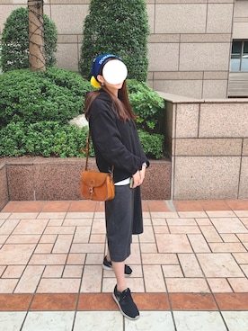 「帽T」｜Emerelle17219さん（レディース・158cm）の冬コーディネート