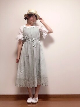 「森」｜にゃむさん（レディース・157cm）の夏コーディネート