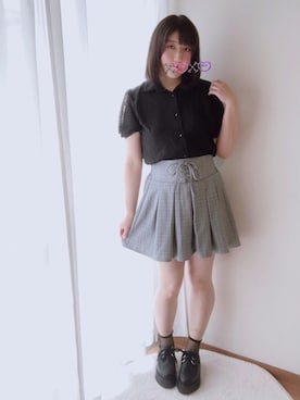 「病みかわいい」｜「アイテム（パンツ）」を使った、なぴすさん（レディース・157cm）の夏コーディネート