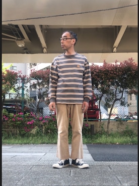 「HELLY HANSEN(ヘリーハンセン)のアイテム」を使った、サブーさん(メンズ・165cm)の春コーディネート
