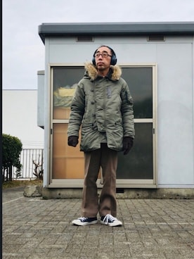「アイテム（CD、その他）」を使った、サブーさん（メンズ・165cm）の冬コーディネート