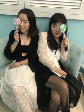 「H&M（エイチ・アンド・エム）のアイテム（ジャケット/アウター、ブラック系）」を使った、Anさん（レディース）の冬コーディネート