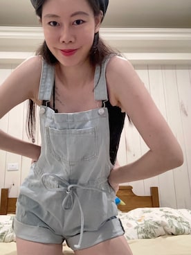 「Taiwanのアイテム（デニムパンツ、ブルー系）」を使った、Anさん（レディース）の夏コーディネート
