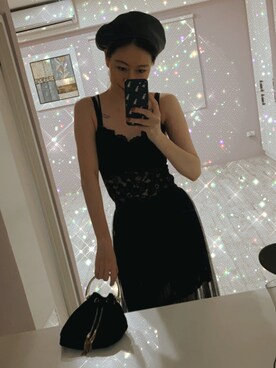 「merci22のアイテム（トップス、ブラック系）」を使った、Anさん（レディース）の夏コーディネート