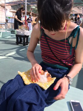 「hot」｜なっつんさん（レディース・155cm・20代）の夏コーディネート