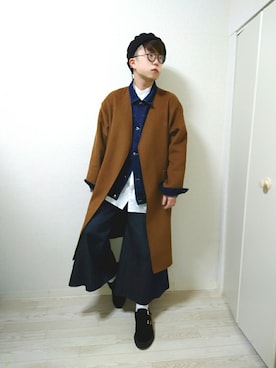 「unrelaxing（アンリラクシング）のアイテム（デニムジャケット）」を使った、stickさん（メンズ・170cm）の冬コーディネート