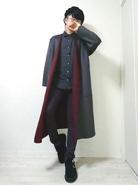 「SHAREEF（シャリーフ）のアイテム（レッグウェア）」を使った、stickさん（メンズ・170cm）の秋コーディネート