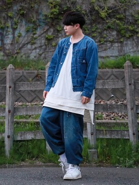 「SEVENDAYS=SUNDAY（セブンデイズサンデイ）のアイテム（その他アウター）」を使った、stickさん（メンズ・170cm）の春コーディネート