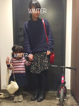 MsWinterさん（レディース・154cm）の冬コーディネート