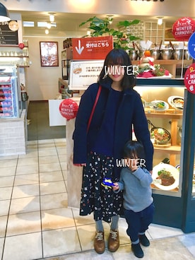 「アイテム（ドレスシューズ、ブラウン系）」を使った、MsWinterさん（レディース・154cm）の冬コーディネート