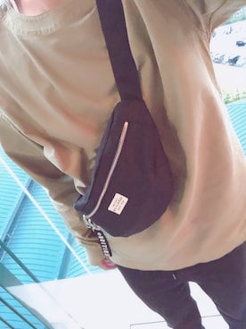 「H&M（エイチ・アンド・エム）のアイテム（ボディバッグ/ウエストポーチ）」を使った、なちさん（メンズ・168cm）の冬コーディネート