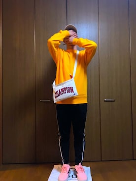 「Right-on（ライトオン）のアイテム（スウェット）」を使った、なちさん（メンズ・168cm）の冬コーディネート