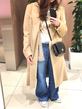 「ウエストイン」｜「アイテム（その他アウター）」を使った、rrrrrさん（レディース・158cm）の春コーディネート