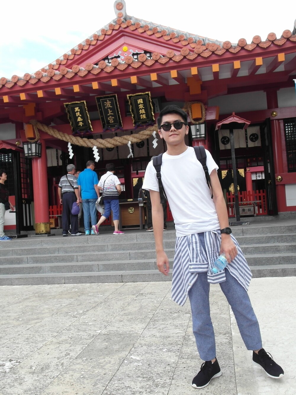 「Japan、Okinawa、H&M、GU、ootd、Native、gshock、boy、men」｜「H&Mのアイテム（サングラス、ブラック系）」を使った、Owen_Hsieh_TWさん（メンズ・175cm）の秋コーディネートの1枚目の写真