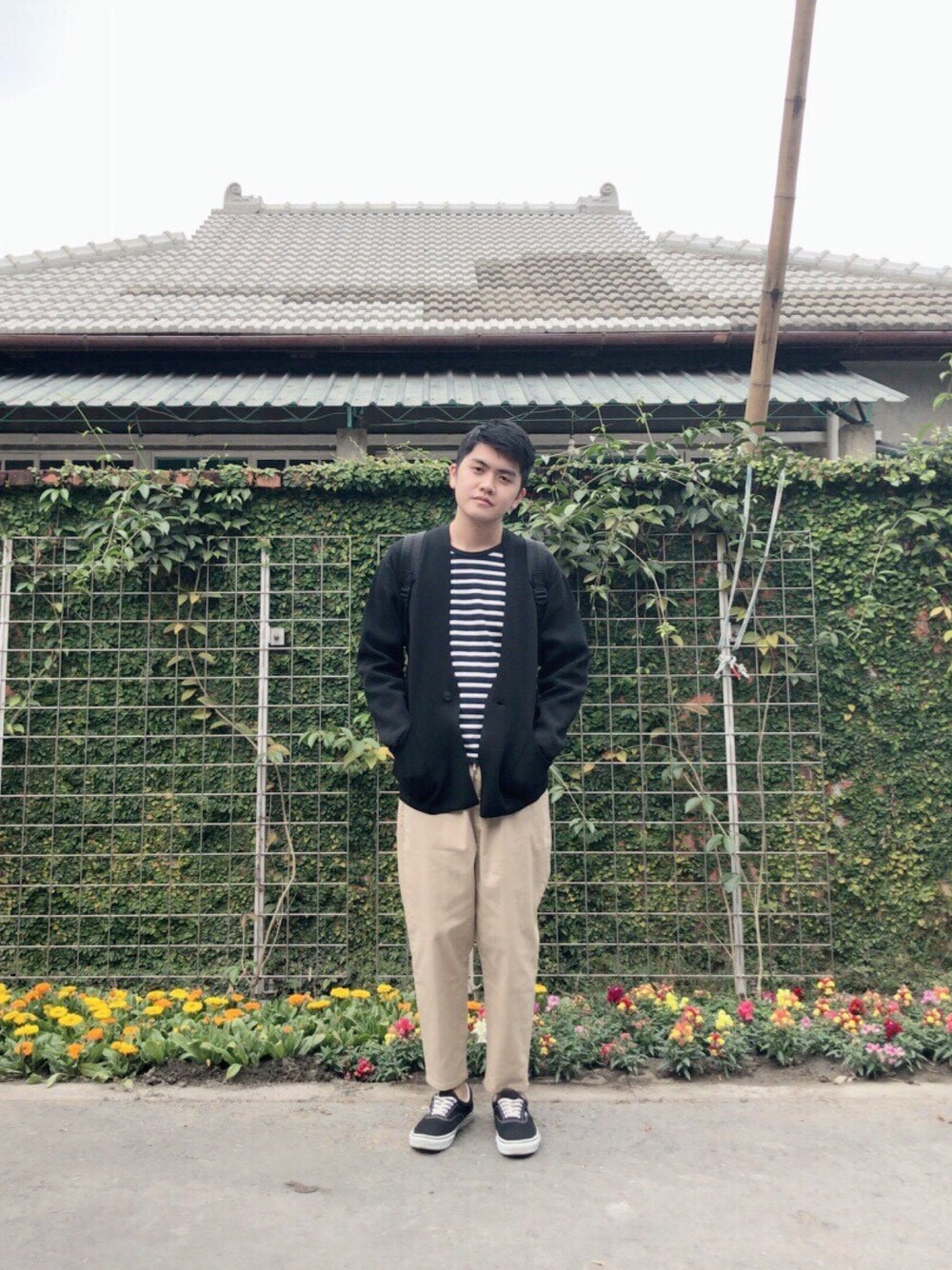 「Taiwan、kaohsiung、ootd、boy、life」｜「UNIQLOのアイテム（スウェット、その他）」を使った、Owen_Hsieh_TWさん（メンズ・175cm）の春コーディネートの1枚目の写真