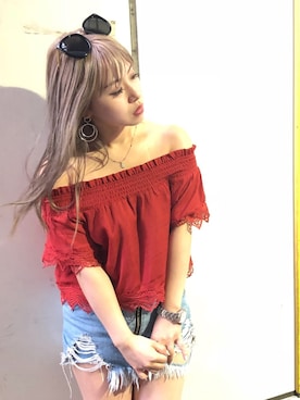 「ENVYM（アンビー）のアイテム（アクセサリー）」を使った、Kahoyanさん（レディース・150cm）の夏コーディネート