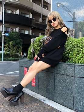 「ENVYM（アンビー）のＺＩＰ ＷＡＩＳＴ ＢＡＧ（ボディバッグ/ウエストポーチ）」を使った、Kahoyanさん（レディース・150cm）の秋コーディネート