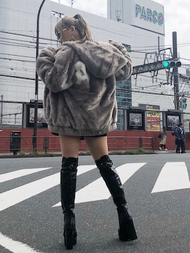 「ENVYM（アンビー）のアイテム（ブルゾン）」を使った、Kahoyanさん（レディース・150cm）の秋コーディネート