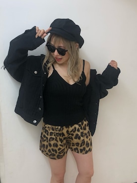 「ENVYM（アンビー）のアイテム（帽子）」を使った、Kahoyanさん（レディース・150cm）の春コーディネート