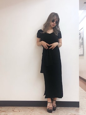 「ENVYM（アンビー）のアイテム（ワンピース/ドレス）」を使った、Kahoyanさん（レディース・150cm）の夏コーディネート