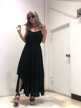 「ENVYM（アンビー）のアイテム（ワンピース/ドレス）」を使った、Kahoyanさん（レディース・150cm）の夏コーディネート
