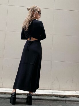 「ENVYM（アンビー）のアイテム（ワンピース/ドレス）」を使った、Kahoyanさん（レディース・150cm）の秋コーディネート
