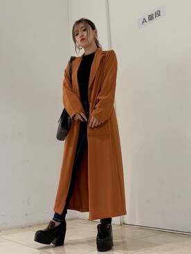 「ENVYM（アンビー）のアイテム（その他アウター）」を使った、Kahoyanさん（レディース・150cm）の秋コーディネート