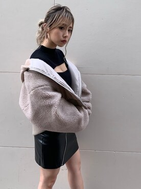 「ENVYM（アンビー）のアイテム（ブルゾン）」を使った、Kahoyanさん（レディース・150cm）の秋コーディネート