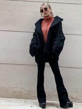 「ENVYM（アンビー）のアイテム（その他アウター）」を使った、Kahoyanさん（レディース・150cm）の秋コーディネート