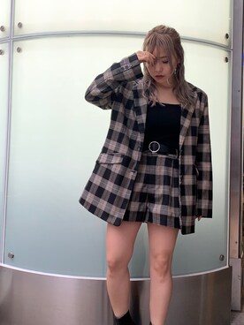 「ENVYM（アンビー）のアイテム（その他アウター）」を使った、Kahoyanさん（レディース・150cm）の秋コーディネート