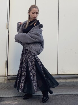 「ENVYM（アンビー）のアイテム（その他アウター）」を使った、Kahoyanさん（レディース・150cm）の冬コーディネート