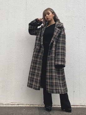 「ENVYM（アンビー）のアイテム（その他アウター）」を使った、Kahoyanさん（レディース・150cm）の冬コーディネート
