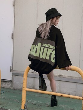 「ENVYM（アンビー）のアイテム（帽子）」を使った、Kahoyanさん（レディース・150cm）の秋コーディネート