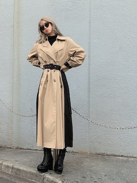 「ENVYM（アンビー）のアイテム（ジャケット/アウター）」を使った、Kahoyanさん（レディース・150cm）の冬コーディネート