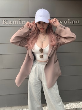 「ENVYM（アンビー）のアイテム（ジャケット/アウター）」を使った、Kahoyanさん（レディース・150cm）の春コーディネート