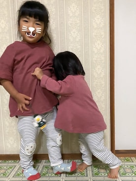 ｍａｍｅ＊さん（キッズ・90cm）の秋コーディネート