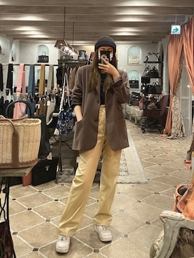 「STYLENANDA（スタイルナンダ）のアイテム（ジャケット/アウター）」を使った、miyuさん（レディース・160cm）の春コーディネート
