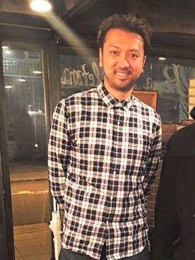 「DIESEL（ディーゼル）のアイテム（シャツ/ブラウス、その他）」を使った、Shota Inatani Hachiさん（メンズ・183cm）の冬コーディネート