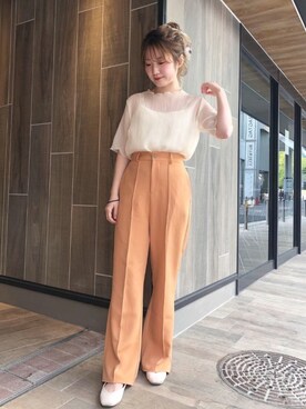 「Chico（チコ）のアイテム（財布/小物）」を使った、tomohaさん（レディース・156cm）の春コーディネート