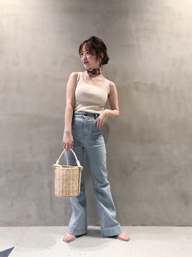 「Chico（チコ）のアイテム（財布/小物）」を使った、tomohaさん（レディース・156cm）の夏コーディネート
