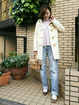 「ドラフトリーバイス」｜JUNKOさん（レディース・162cm）の冬コーディネート