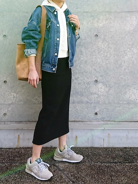 「sangacio（サンガッチョ）のアイテム」を使った、JUNKOさん（レディース・162cm）の春コーディネート