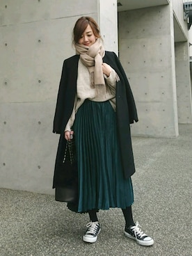JUNKOさん（レディース・162cm）の冬コーディネート