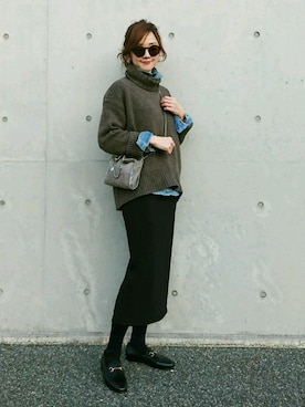 JUNKOさん(レディース・162cm)の冬コーディネート